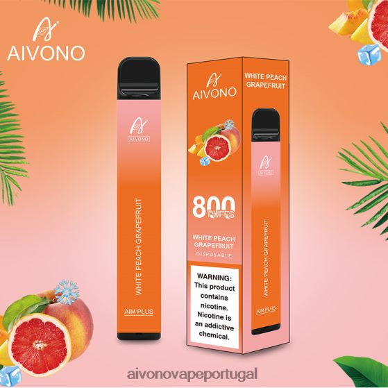 toranja pêssego branco Aivono AIM PLUS 800 280DJX199 | Aivono Vape Review